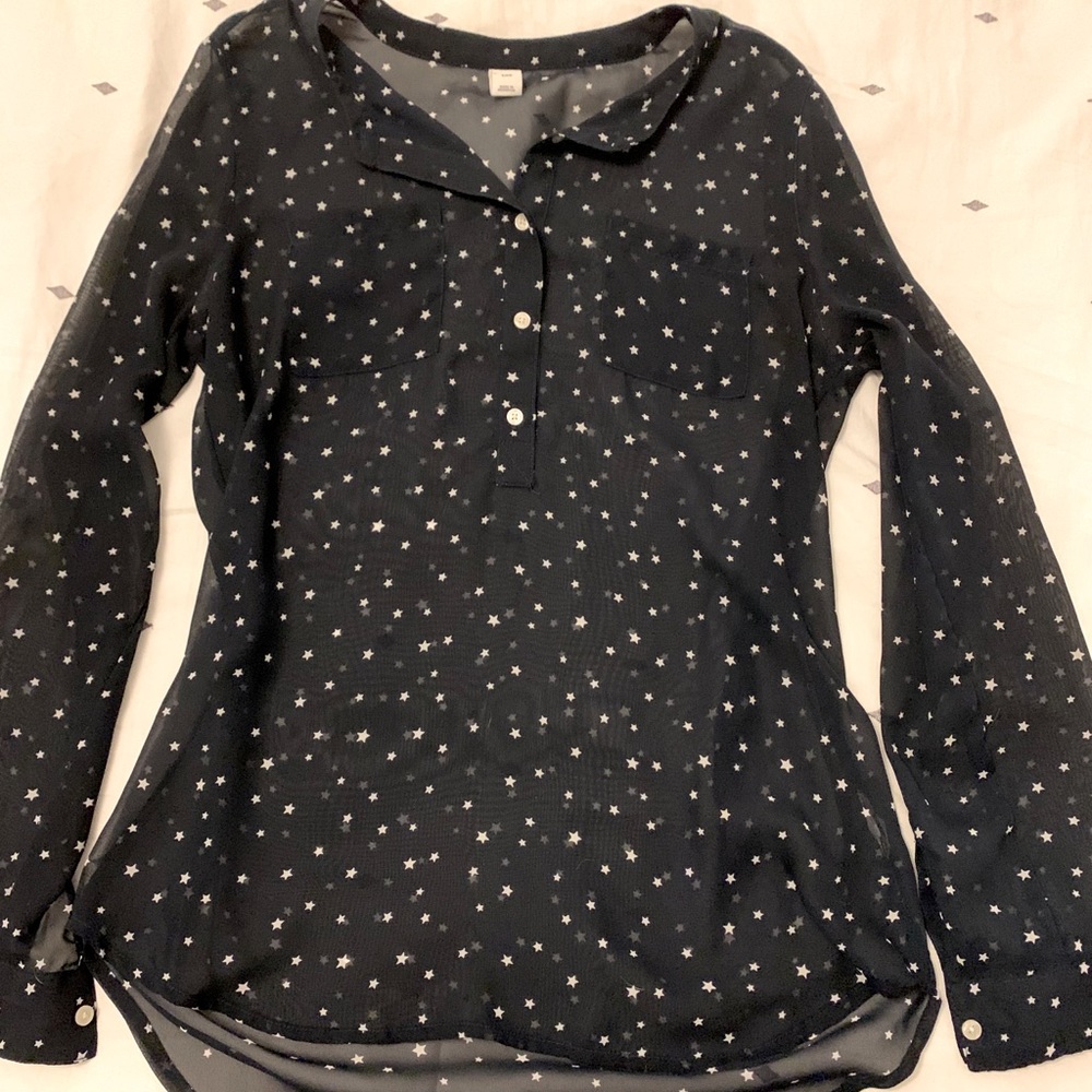 Old navy starry shear blouse